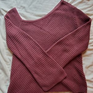 Express slip shoulder sweater